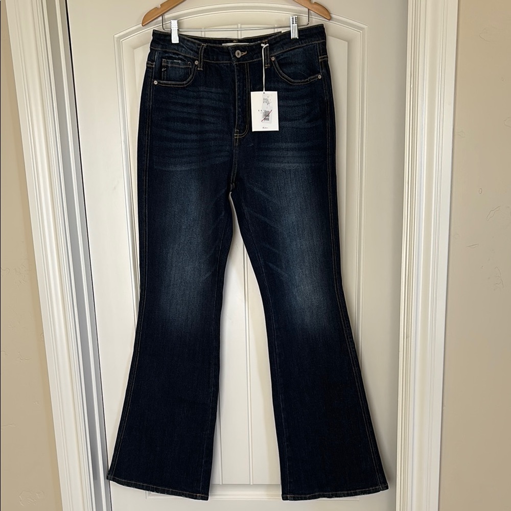 KanCan Dark Wash Bootcut Jeans - Navy Blue